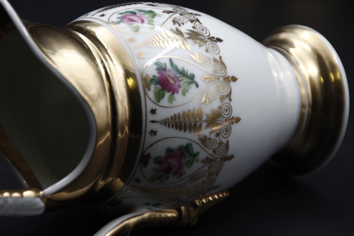 Basin & Its Pitcher Porcelain Of Paris Louis Philippe-photo-7