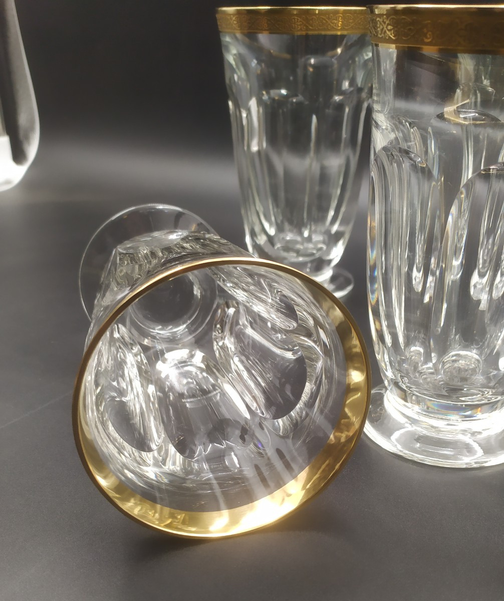 Six verres à eau en cristal Moser-photo-2