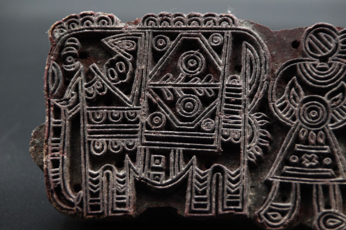 Tampon en bois indien-photo-4