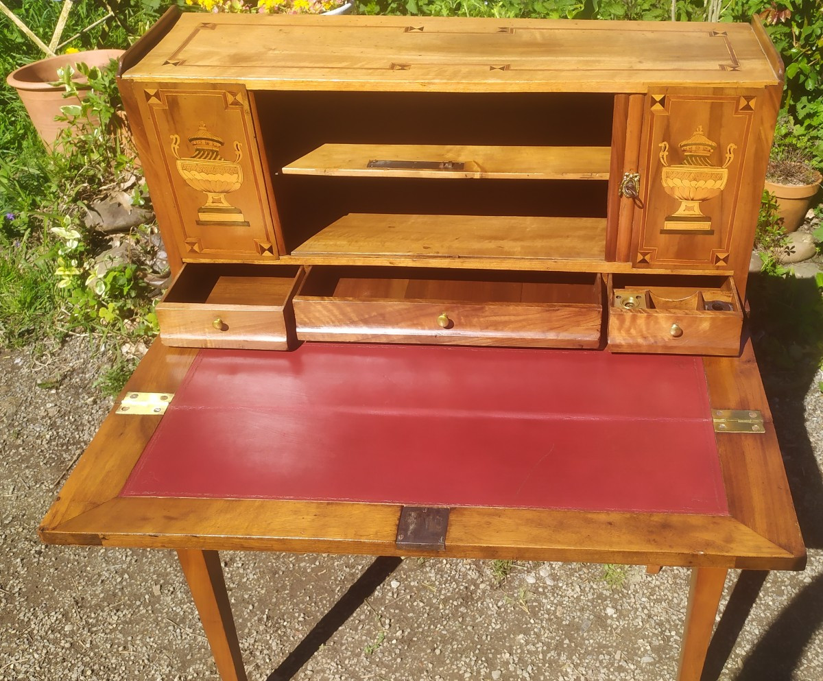 Secrétaire Bonheur du jour XVIII ème , Louis XVI-photo-2