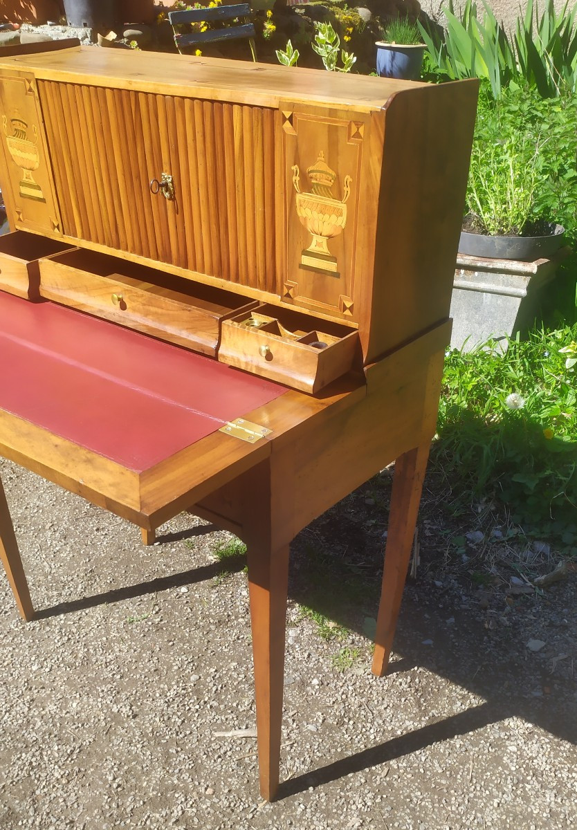 Secrétaire Bonheur du jour XVIII ème , Louis XVI-photo-4