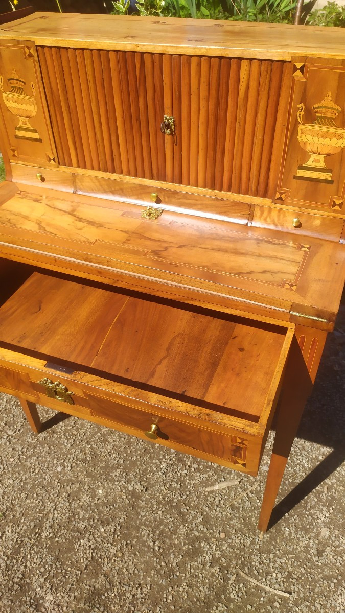 Secrétaire Bonheur du jour XVIII ème , Louis XVI-photo-5