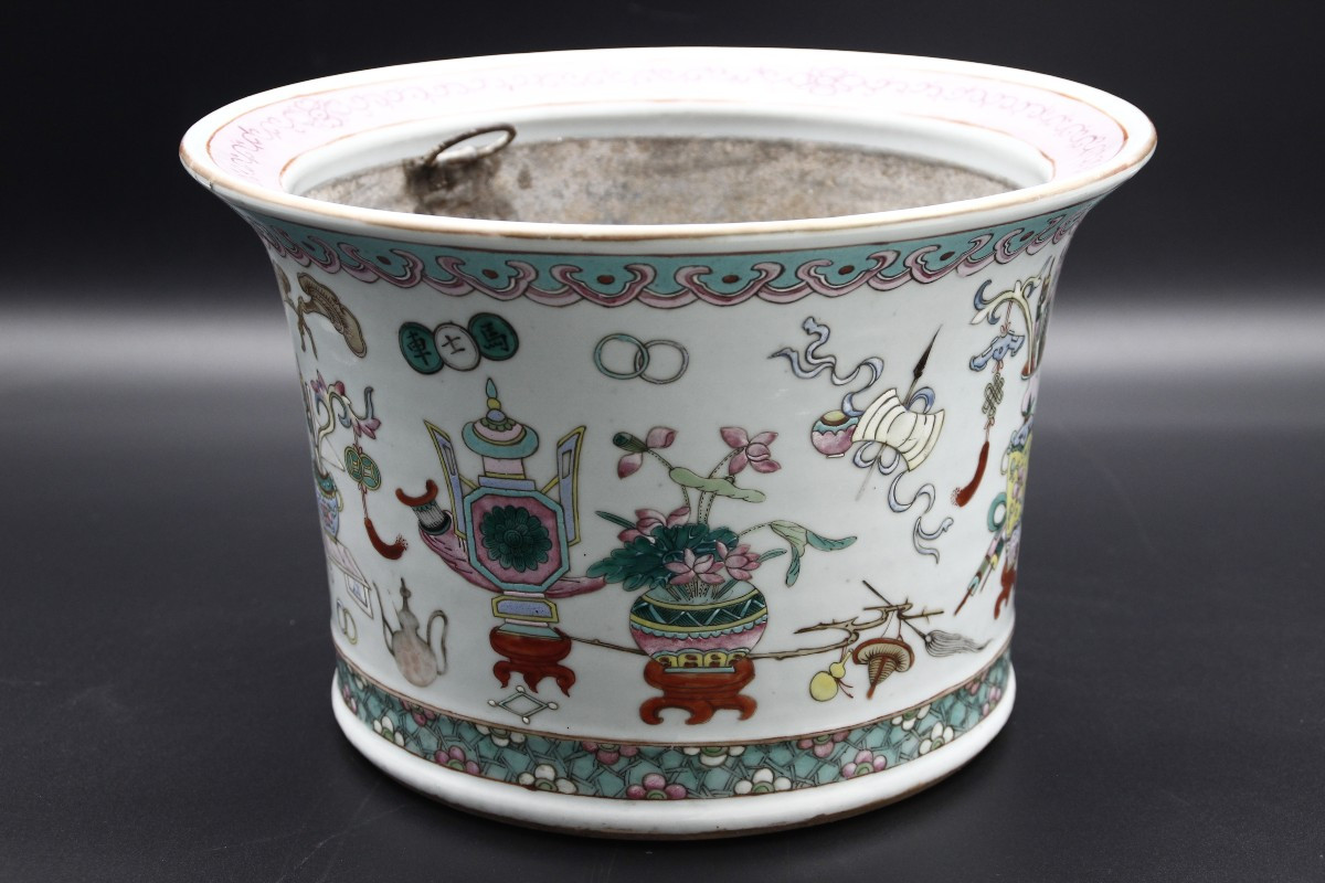 Rafraichissoir ou jardinière Chine XVIII - XIX ème-photo-2