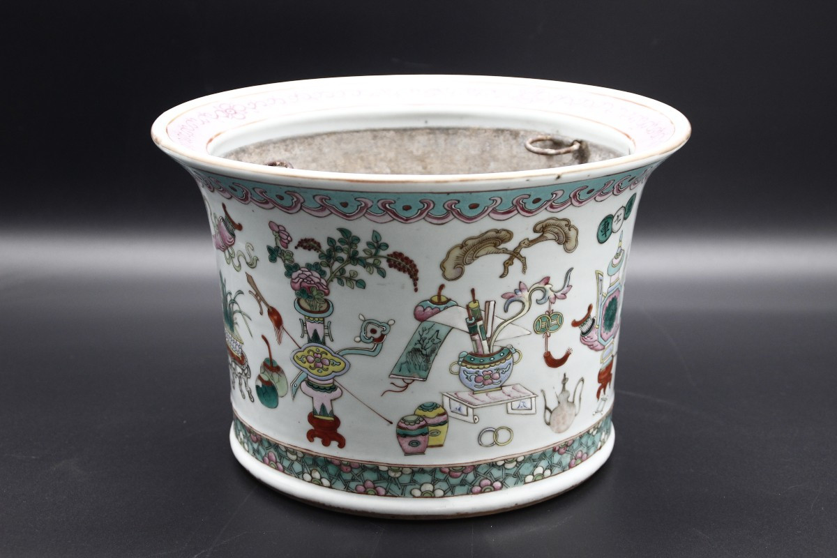 Rafraichissoir ou jardinière Chine XVIII - XIX ème-photo-3