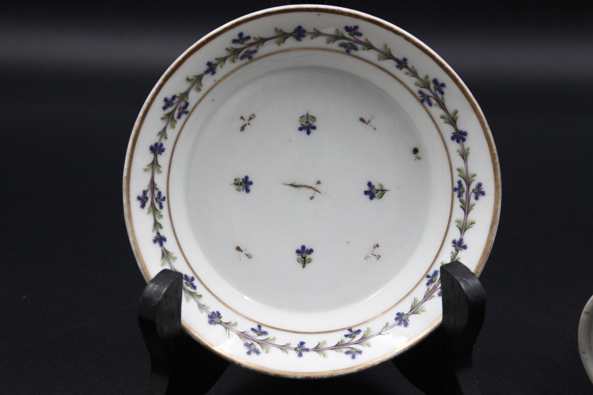 Litron Cup And Saucer, Nidervilliers, Custine Period, 18th Century-photo-3