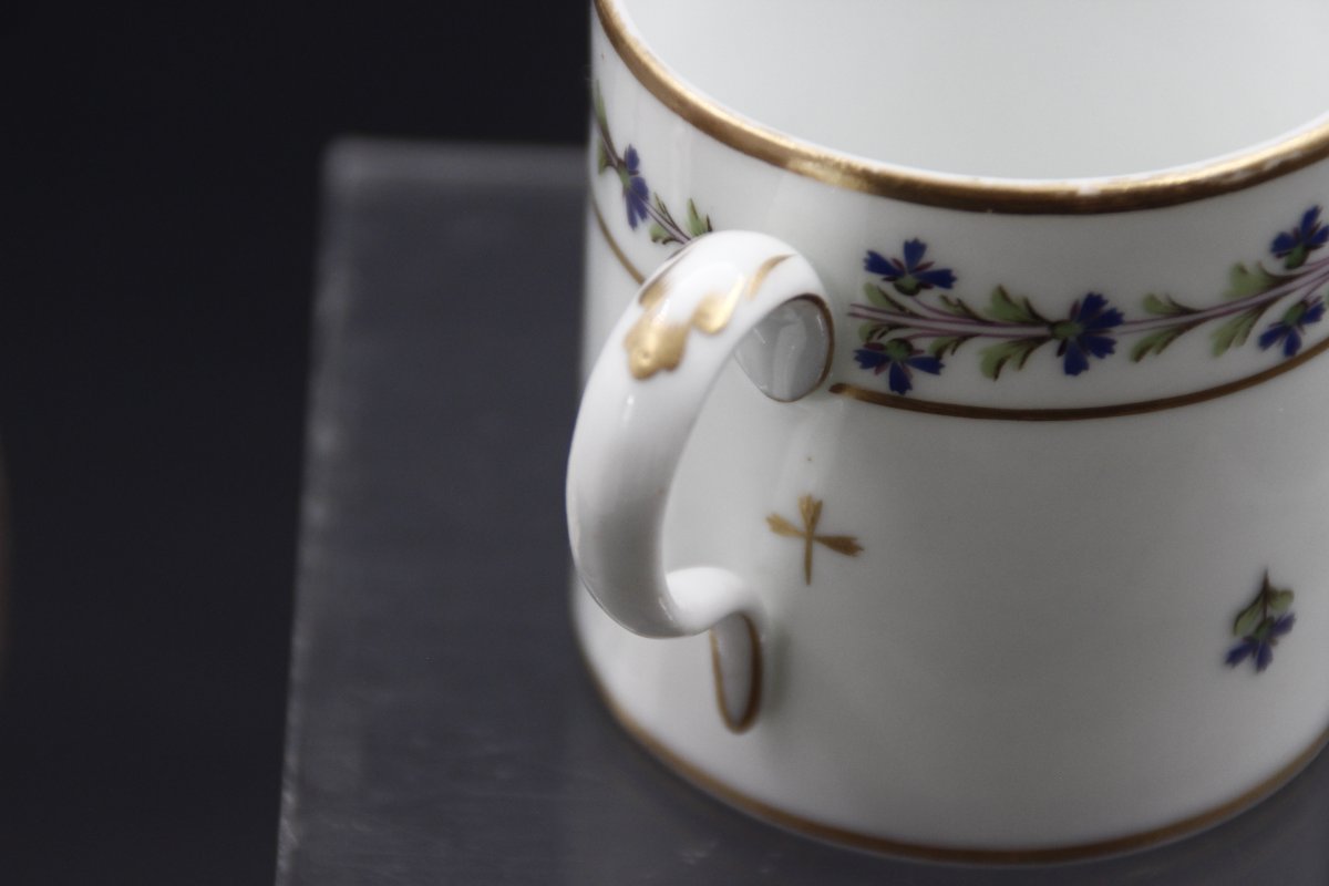Litron Cup And Saucer, Nidervilliers, Custine Period, 18th Century-photo-6
