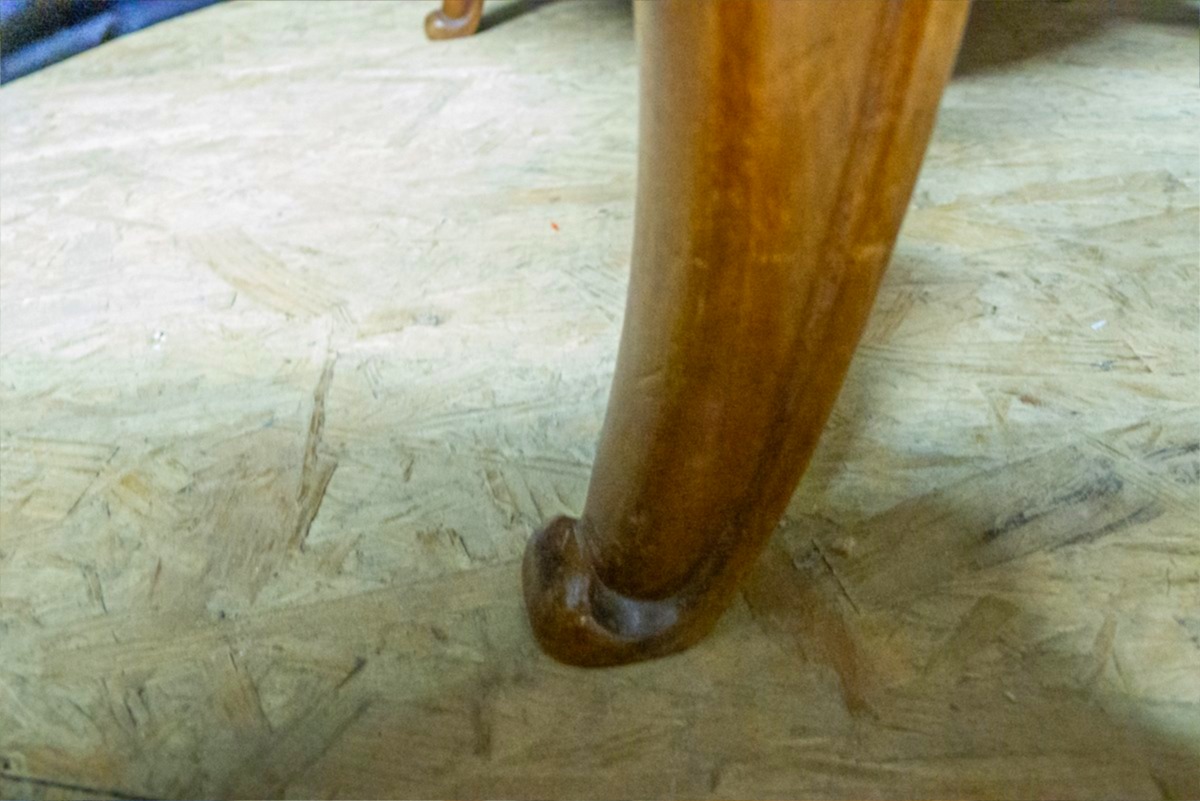 Fauteuil de bureau  Louis Philippe en acajou-photo-2