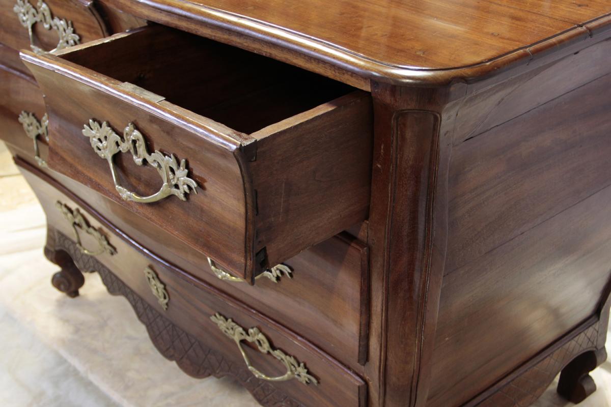 Commode Bordelaise De Port, XVIII Mahogany-photo-1