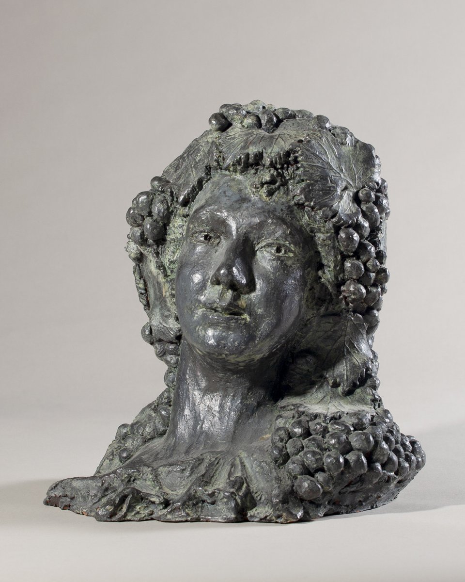 Sculpture En Terre cuite d'une Bacchante