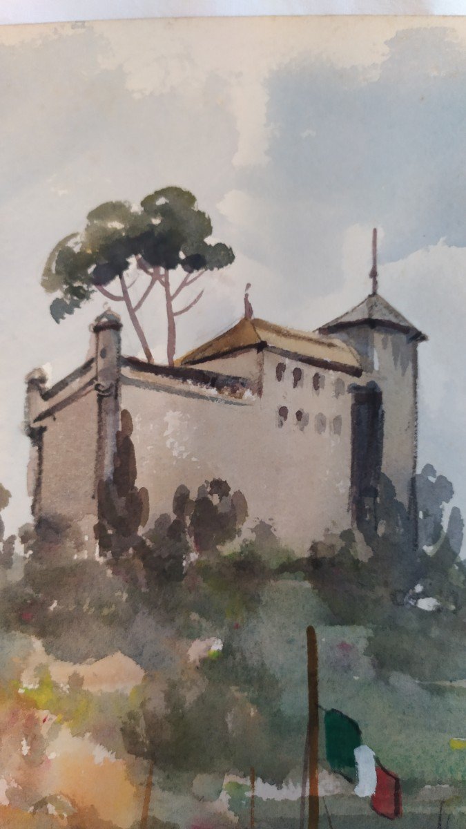 Watercolor By Jean Hourrègue-photo-3