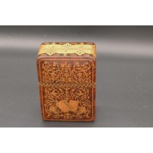 Card Game Box, Early 20th Century, With Marquetry