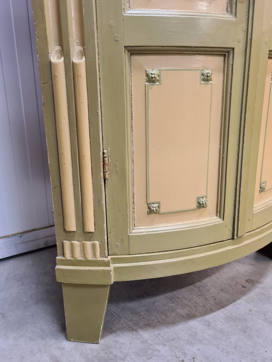 Un meuble d'angle peint avec provenance, époque Louis XVI Hollandais, vers 1790-1810 -photo-2