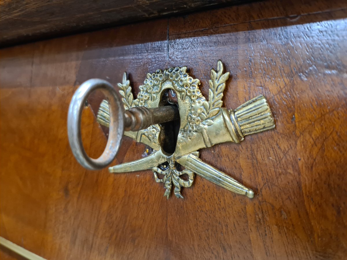 Secrétaire à abattant de style « Retour d’Égypte », Hollandais Directoire vers 1795-1805-photo-5