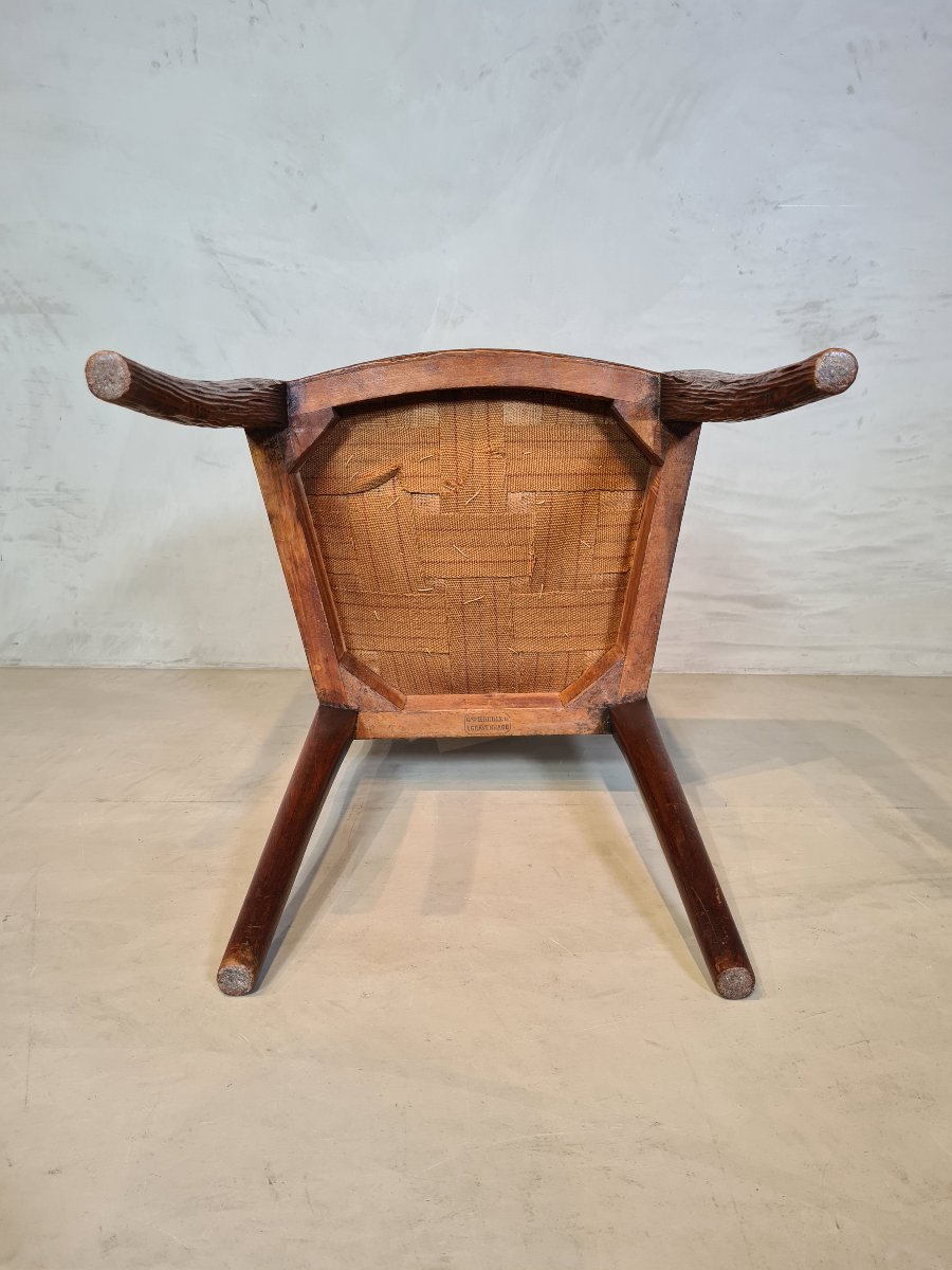 5-piece Walnut Dining Room Set, By Gebr. Horrix, The Hague, Circa 1860–1880.-photo-6