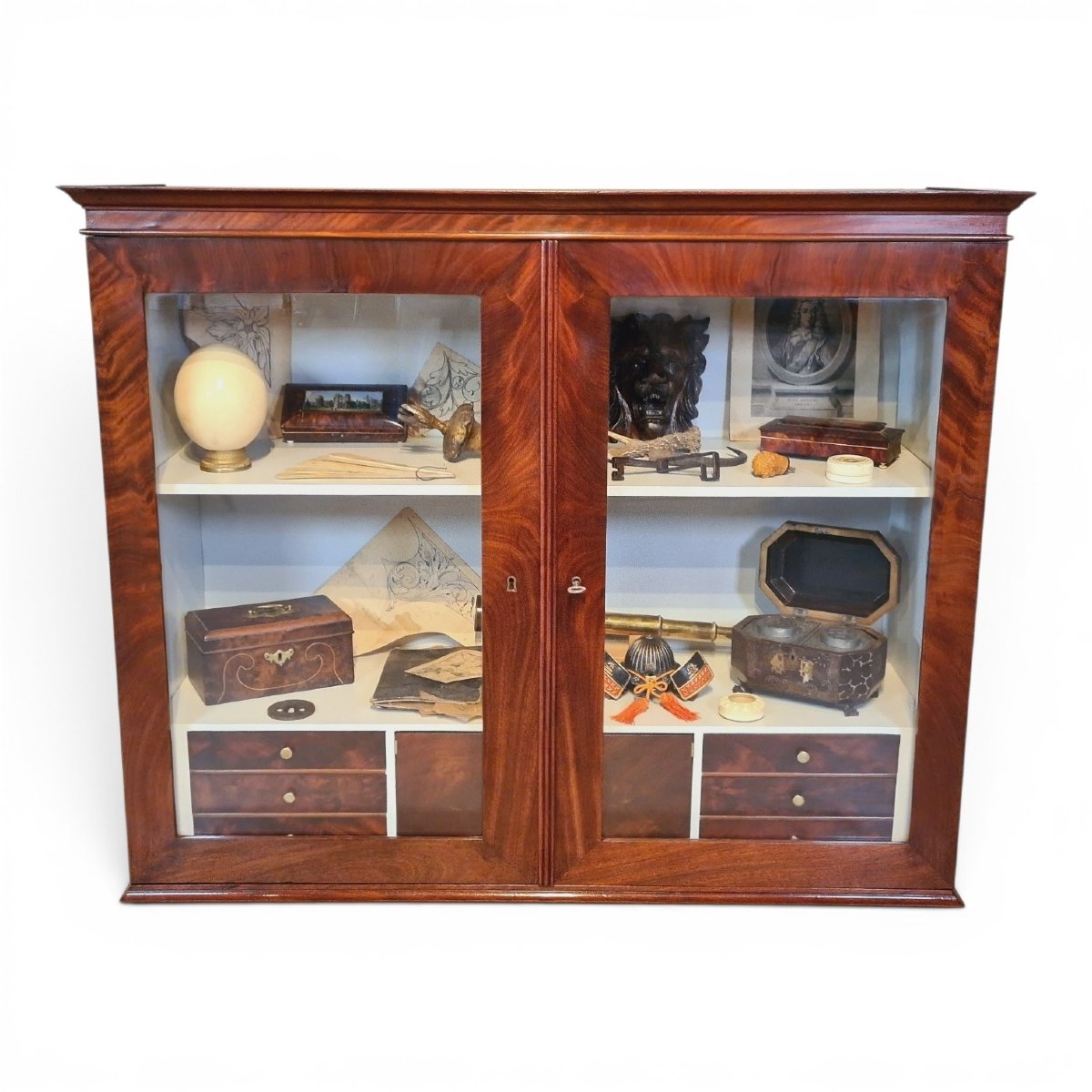 Mahogany Display Cabinet Dutch Empire Period, Circa 1815–1825.
