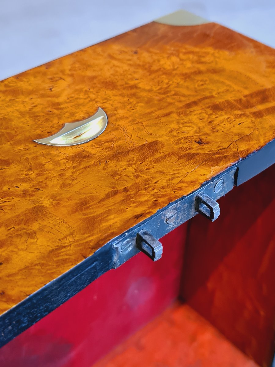 Cave à liqueur en amboine, époque Empire, France, vers 1810-1820-photo-4