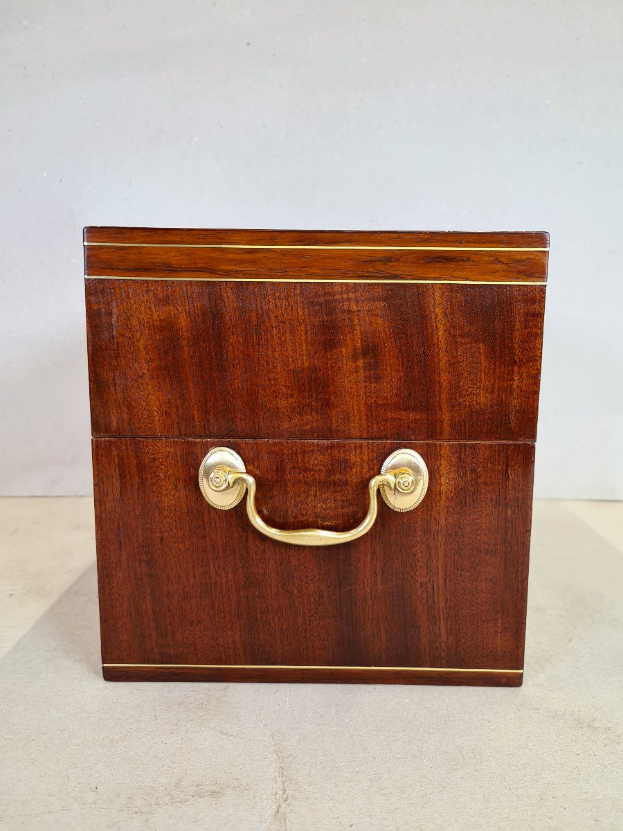 Mahogany Decanter Box, Louis XVI/directoire Period, Dutch, Circa 1800-photo-1