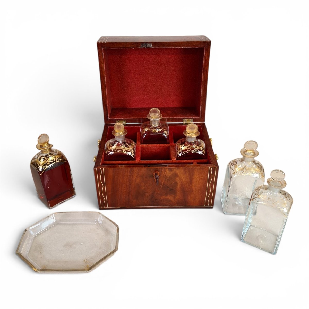 Mahogany Decanter Box, Louis XVI/directoire Period, Dutch, Circa 1800