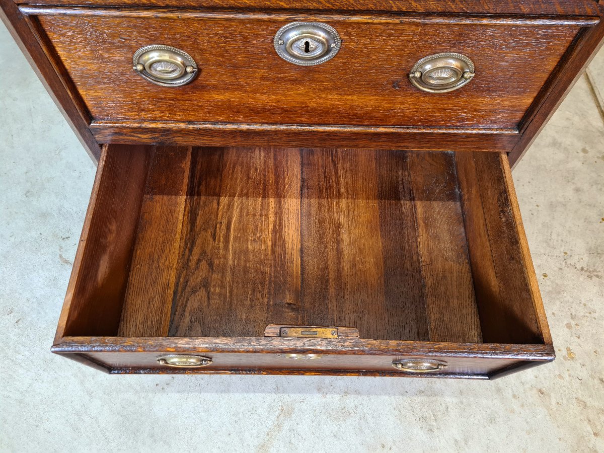 Commode à deux tiroirs (petit modèle), époque Louis XVI hollandais, vers 1780-1800.-photo-4