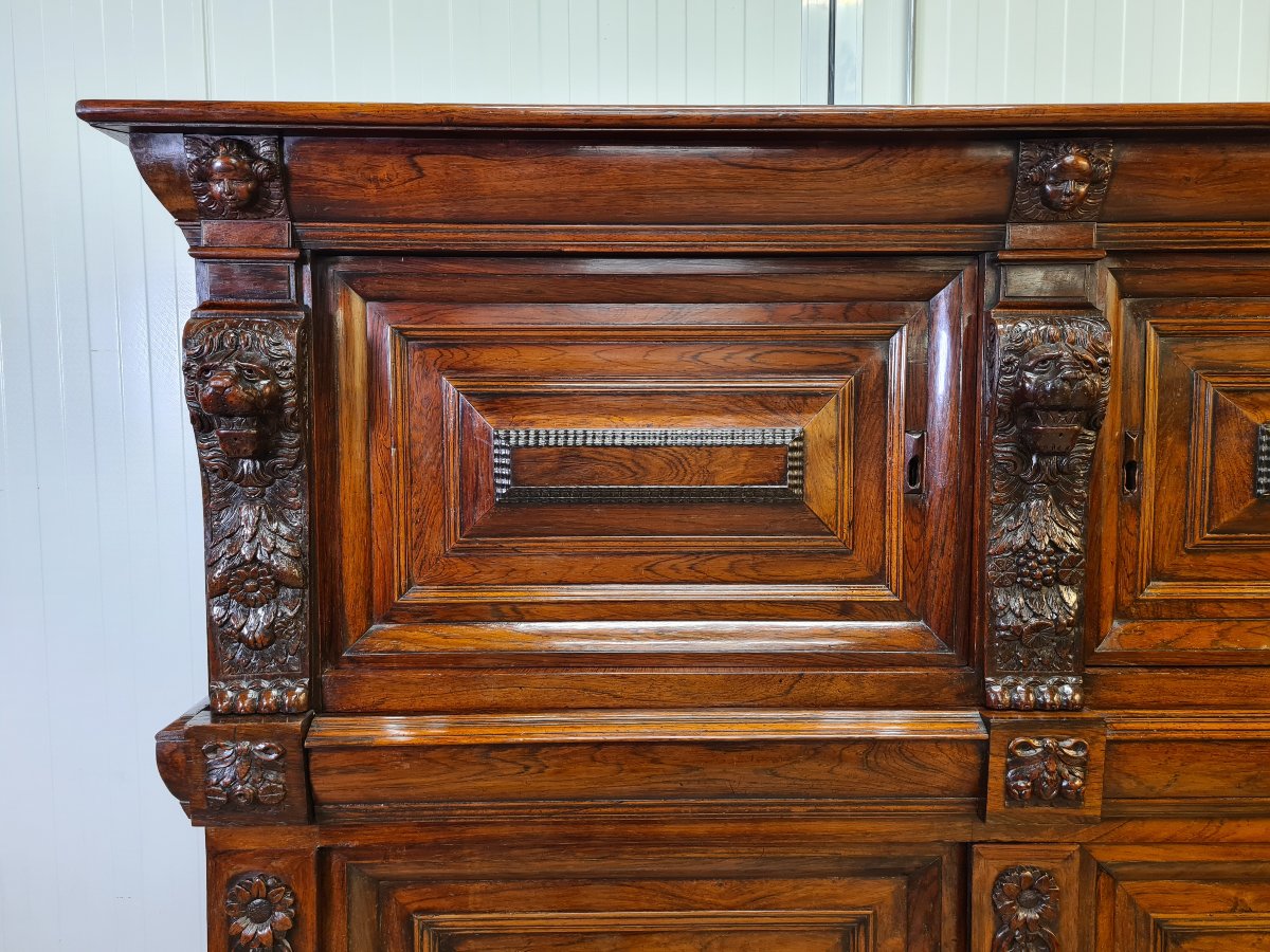 Cabinet à quatre portes, époque baroque hollandais, la province de Zélande  vers 1680-1690-photo-1