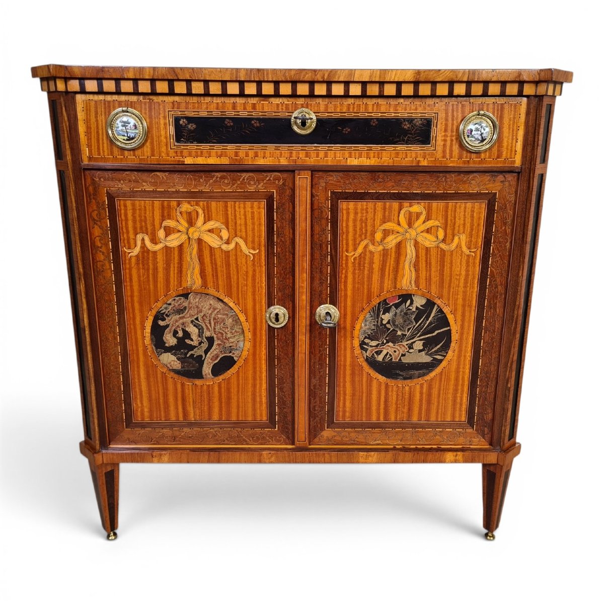 A Fully Original Sideboard Of Small Proportions Dutch Louis XVI Period, Circa 1790–1800