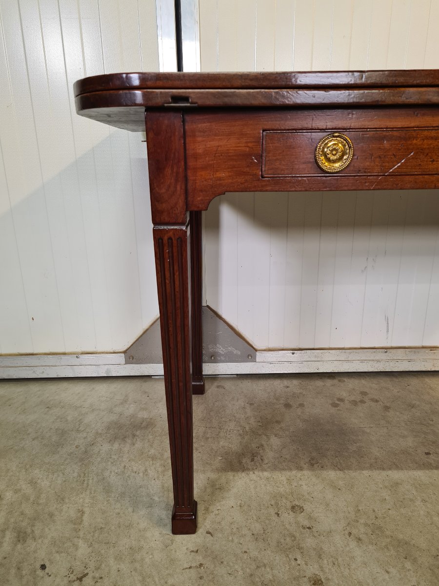 Mahogany Side Table, Dutch Louis XVI Period, Circa 1780–1800.-photo-4