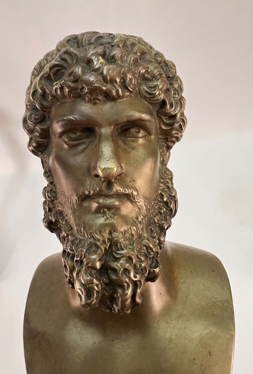 Buste En Bronze &agrave; l&#039;Antique De Lucius Verus -photo-3