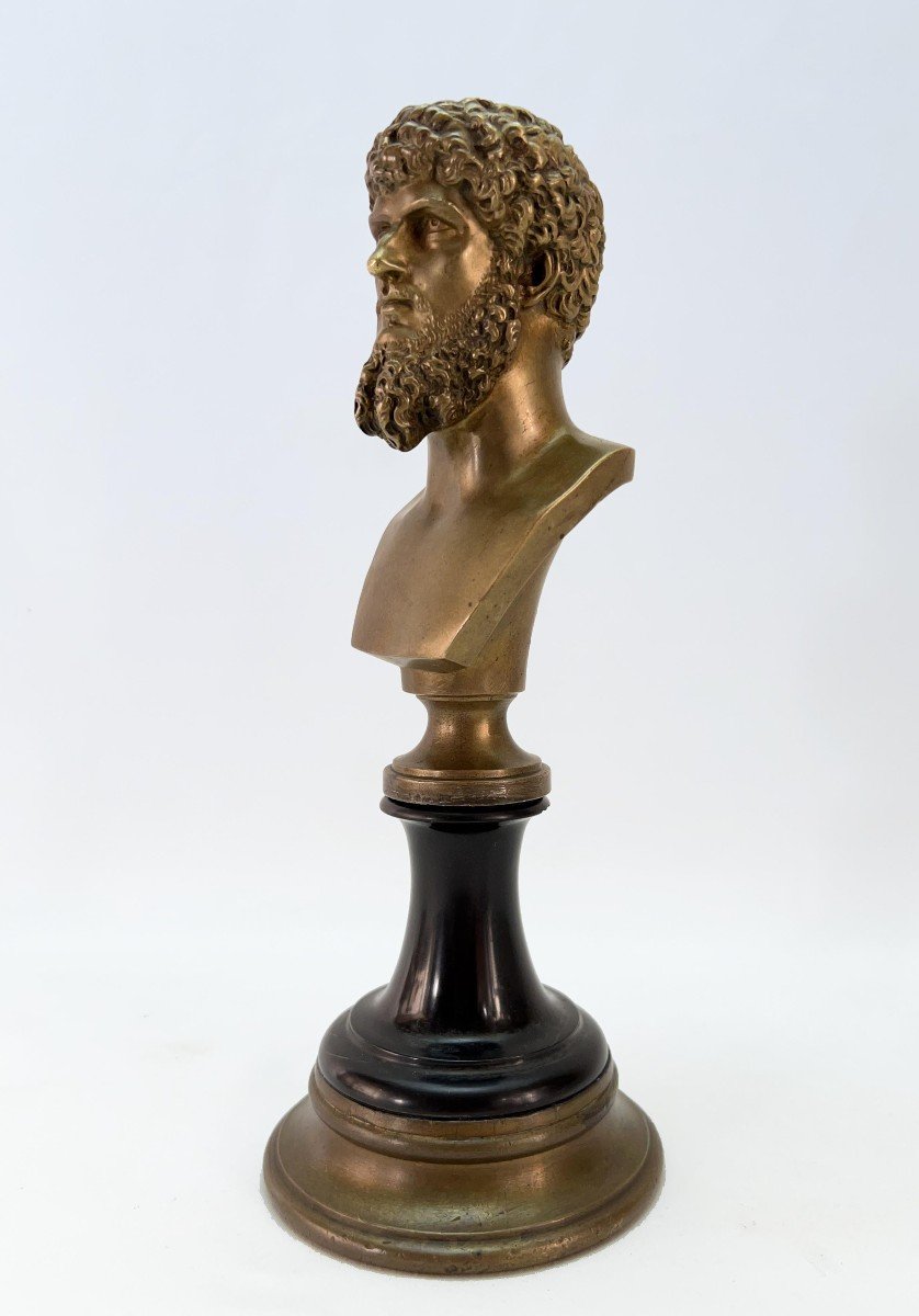 Buste En Bronze &agrave; l&#039;Antique De Lucius Verus 