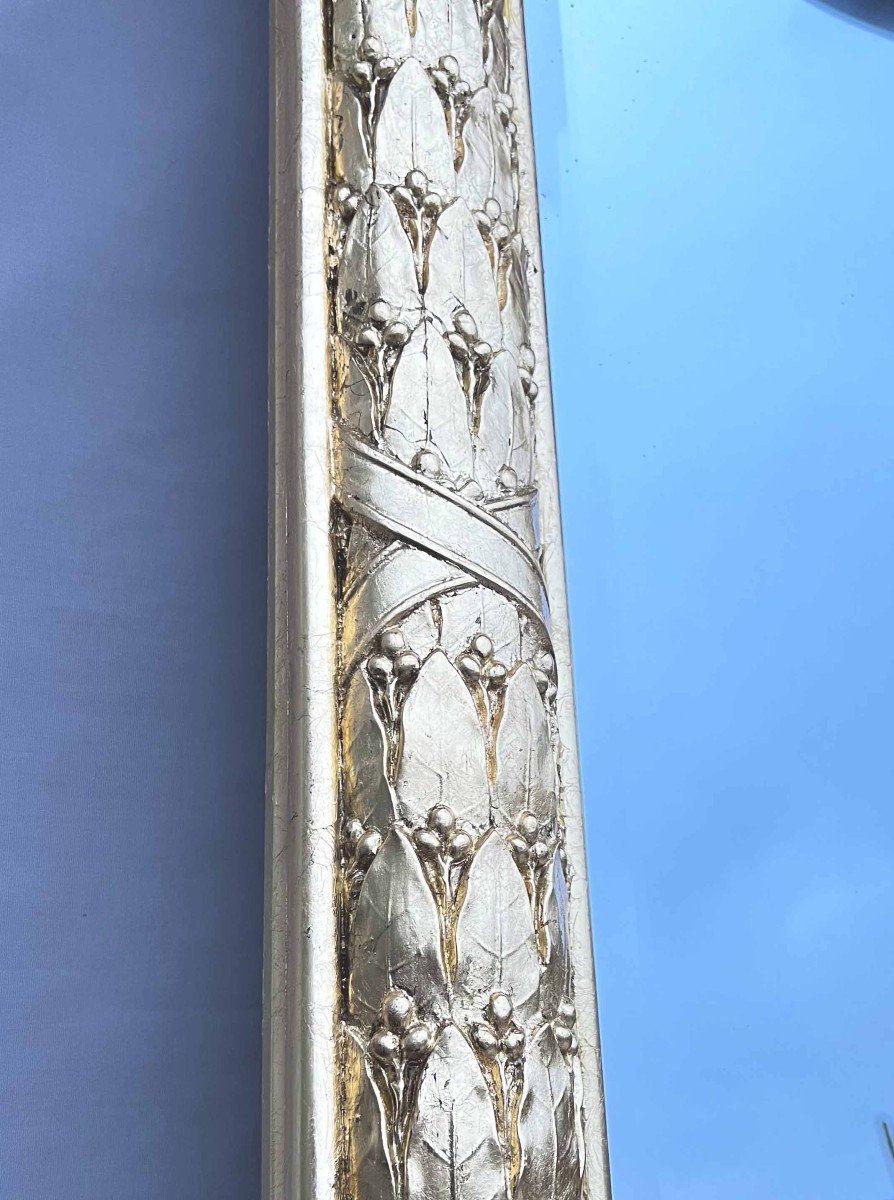 Grand Miroir Au Mercure &agrave; Cadre dore Louis XVI 169x110 cm-photo-3
