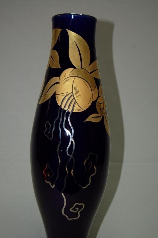 Large Vase By Gustave Asch (1856-1911)-photo-2