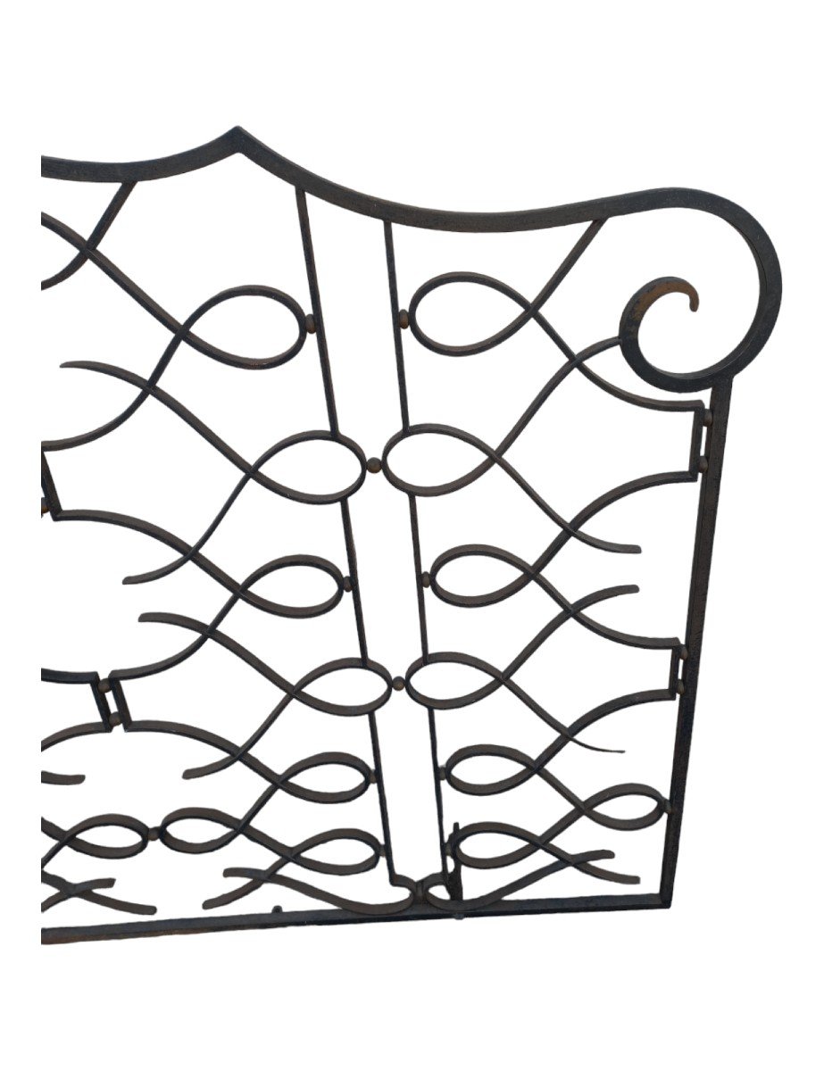 Importante Grille d'Intérieure (dlg) Gilbert Poillerat Fer Forgé-photo-3