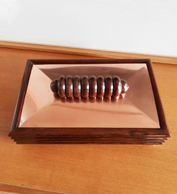 Art Deco Box In Macassar Ebony-photo-3