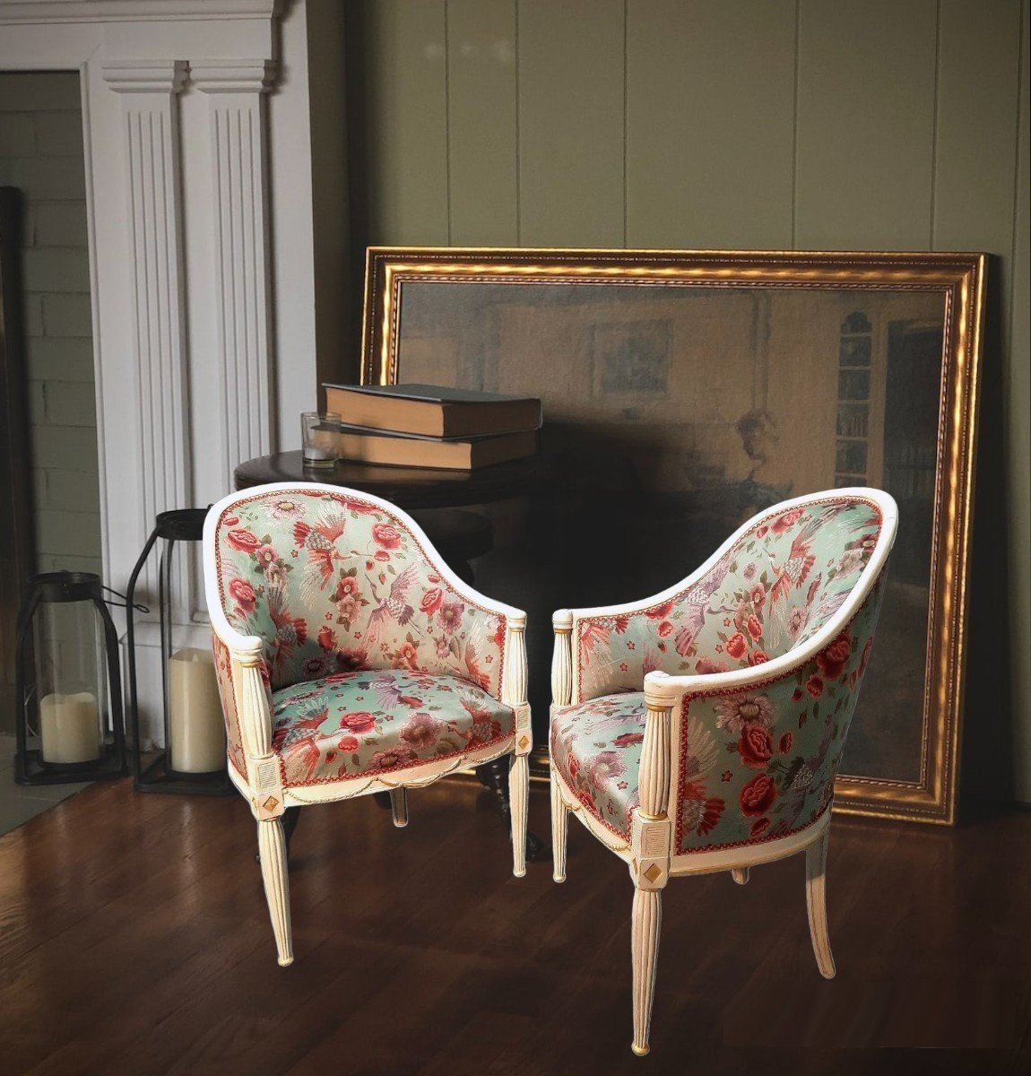 Paire De Fauteuils Art Déco Vers 1925