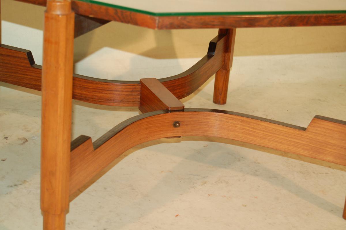 Table Basse En Teck, Design Italien-photo-3