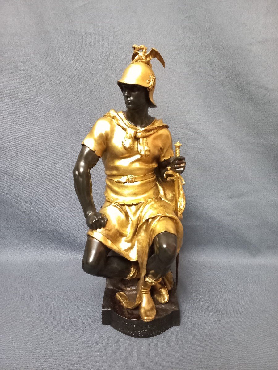 Paul Dubois Barbedienne Bronze Foundry Sculpture H 51 Cm-photo-3