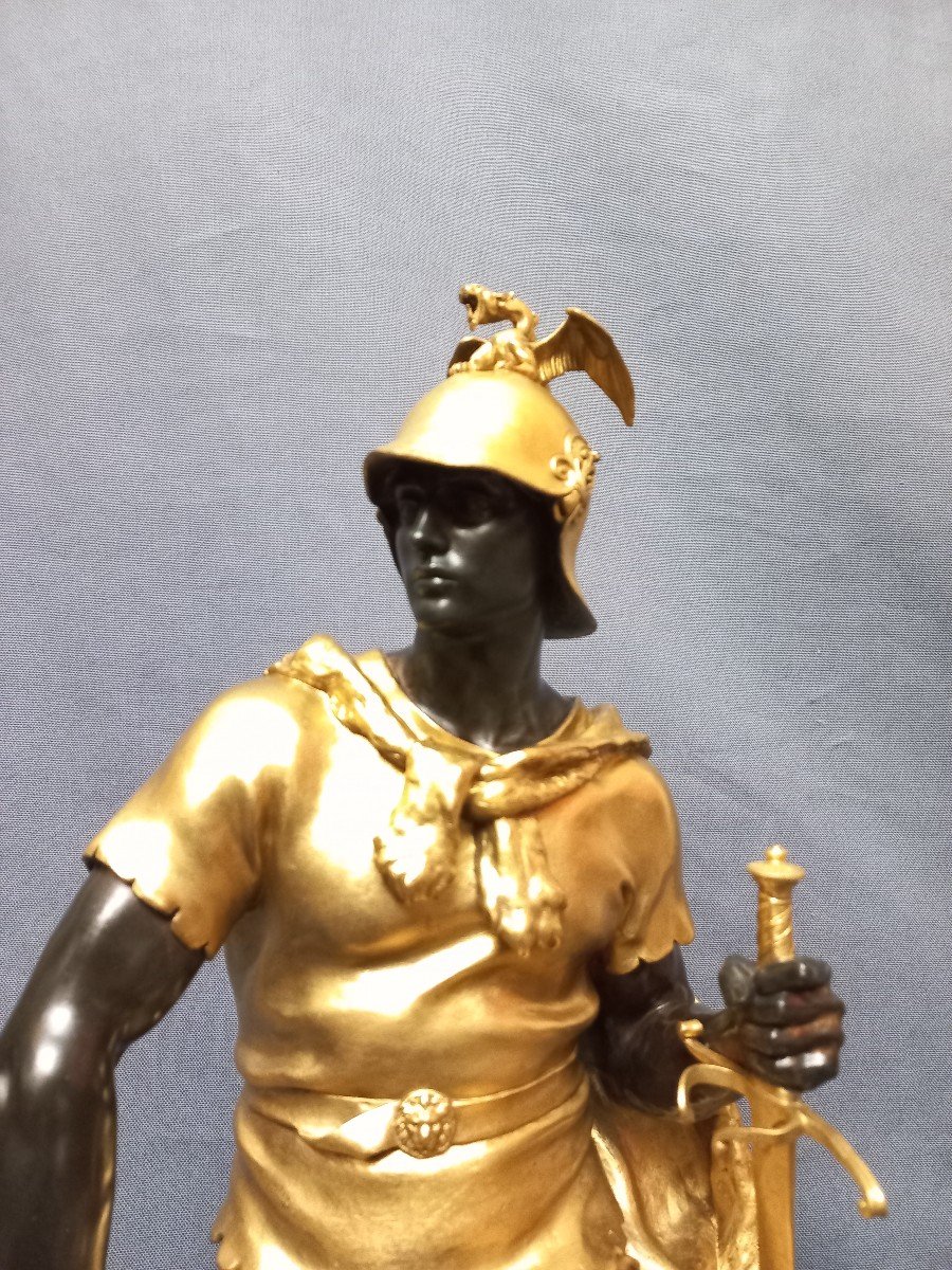 Paul Dubois Barbedienne Bronze Foundry Sculpture H 51 Cm-photo-4