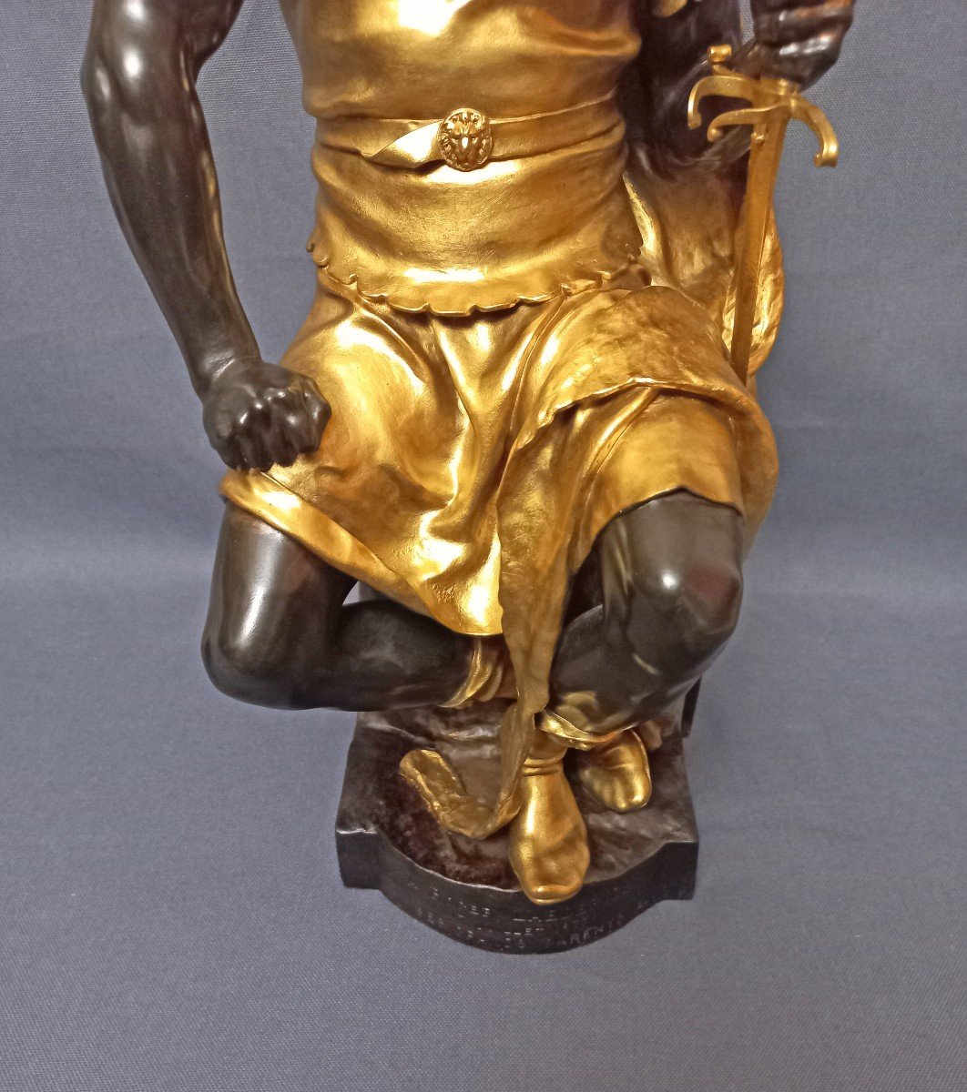 Paul Dubois Barbedienne Bronze Foundry Sculpture H 51 Cm-photo-6