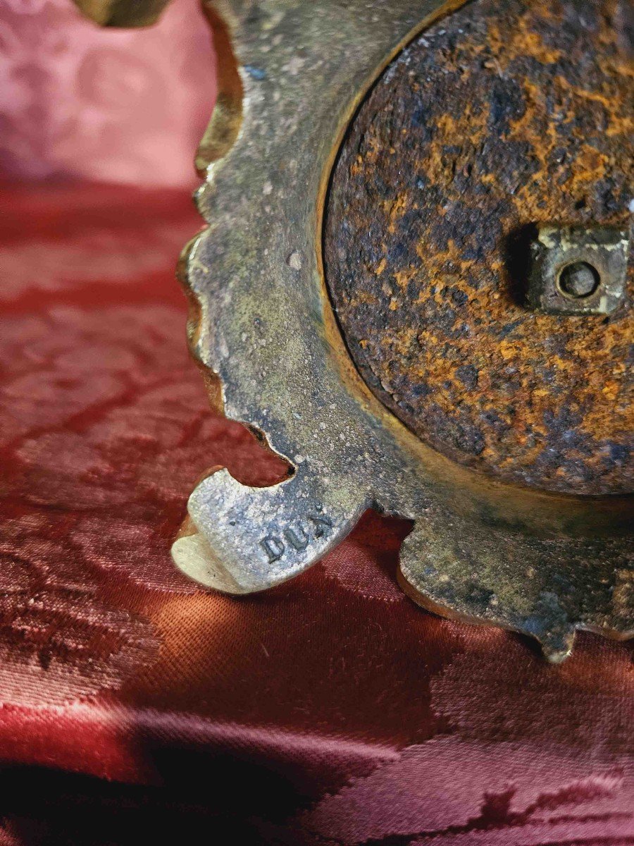 Decorative Swan Vase Patinated Bronze And Gilded With Mercury Circa 1830-photo-6