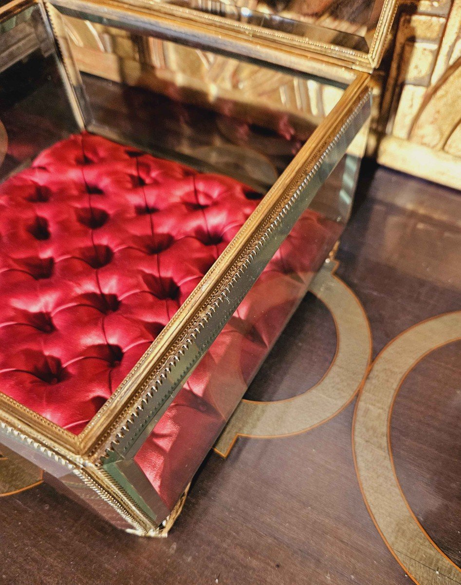 Grand Coffret &agrave; Bijoux Verre Taill&eacute; Et Pomponne XIX&egrave;me-photo-4