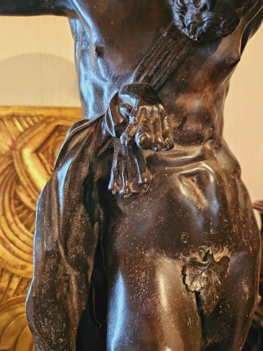 Emile Pinedo (1840-1916) Important Bronze Of Hercules Ht 88 Cm-photo-3
