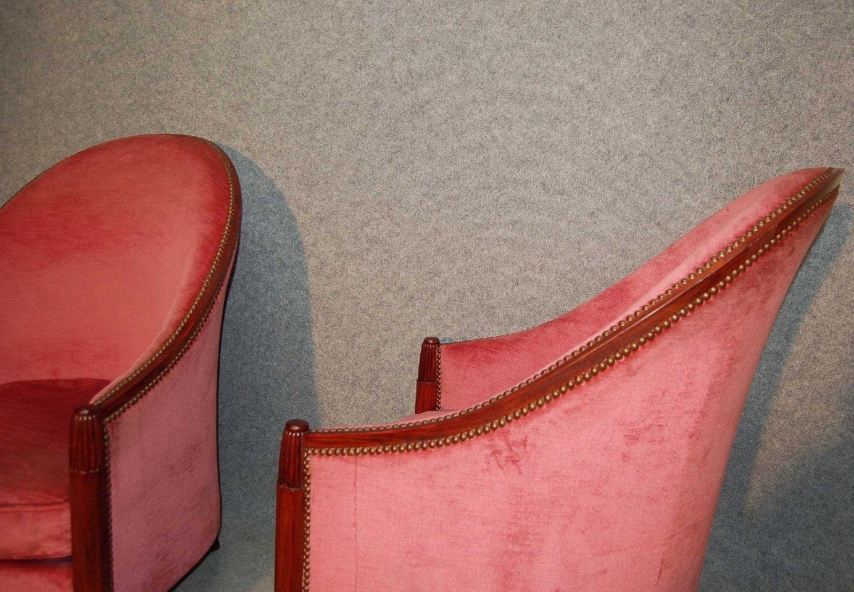 Art Deco Armchairs 1925 By Dim René Joubert And Philippe Petit-photo-1