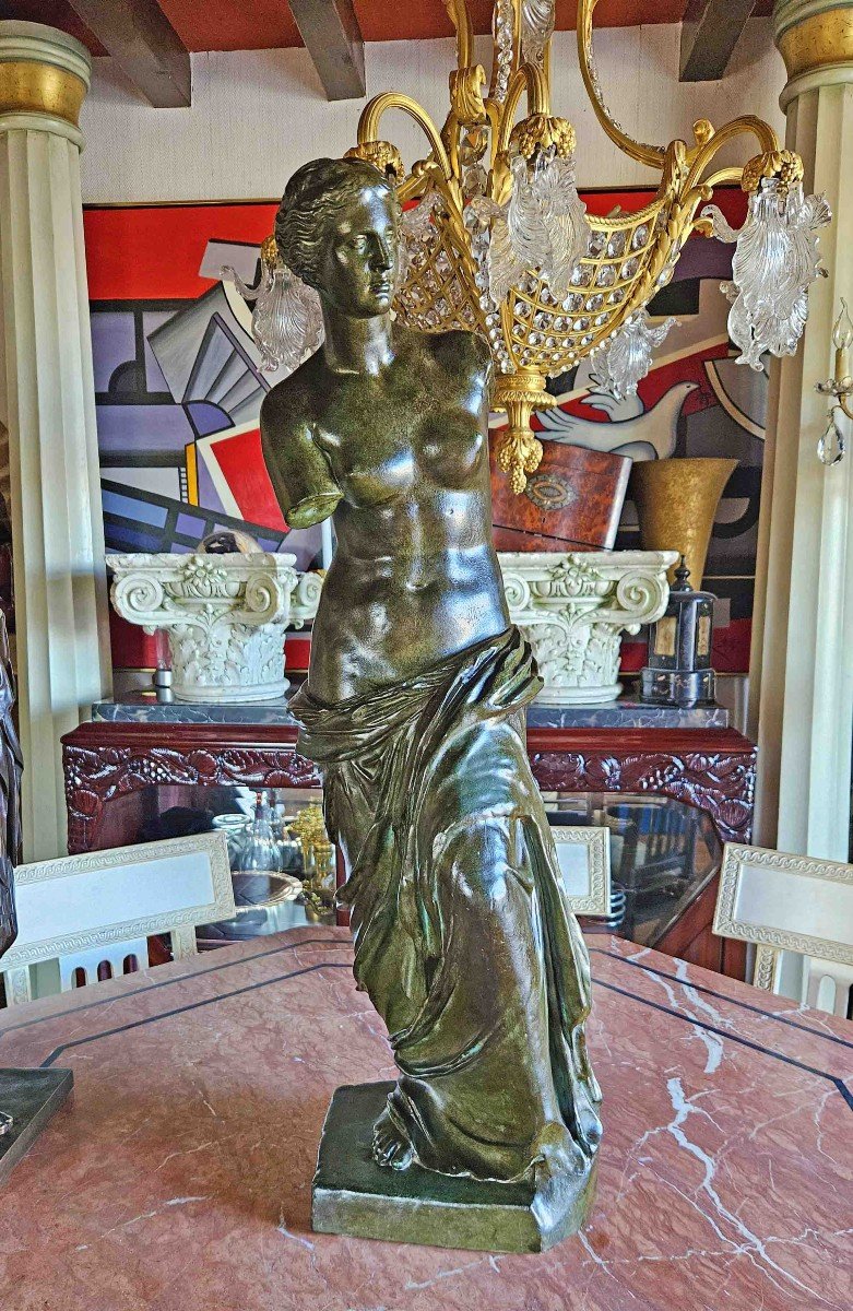 Venus De Milo With Bronze Patina Ht 87 Cm-photo-2