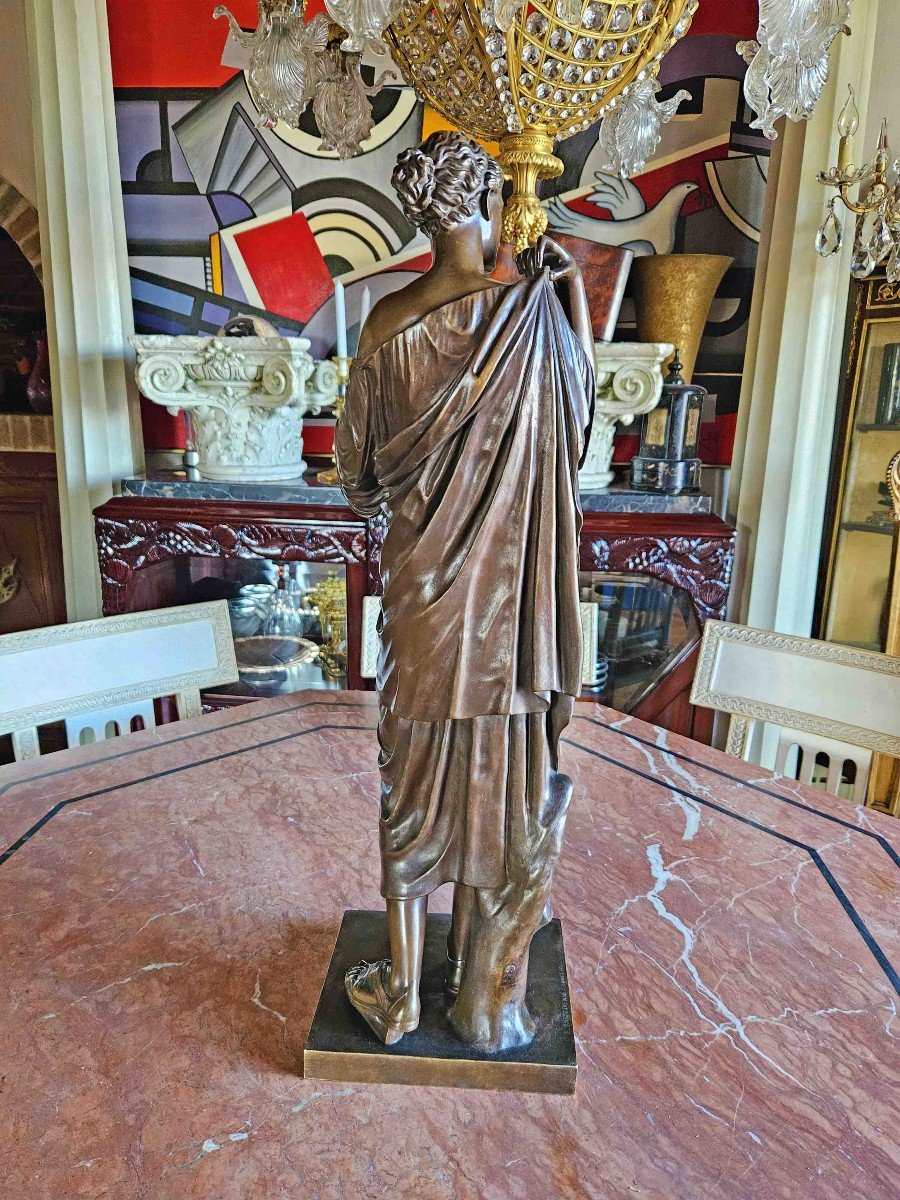 Diane De Gabies Bronze Barbedienne Ht 68 Cm-photo-3
