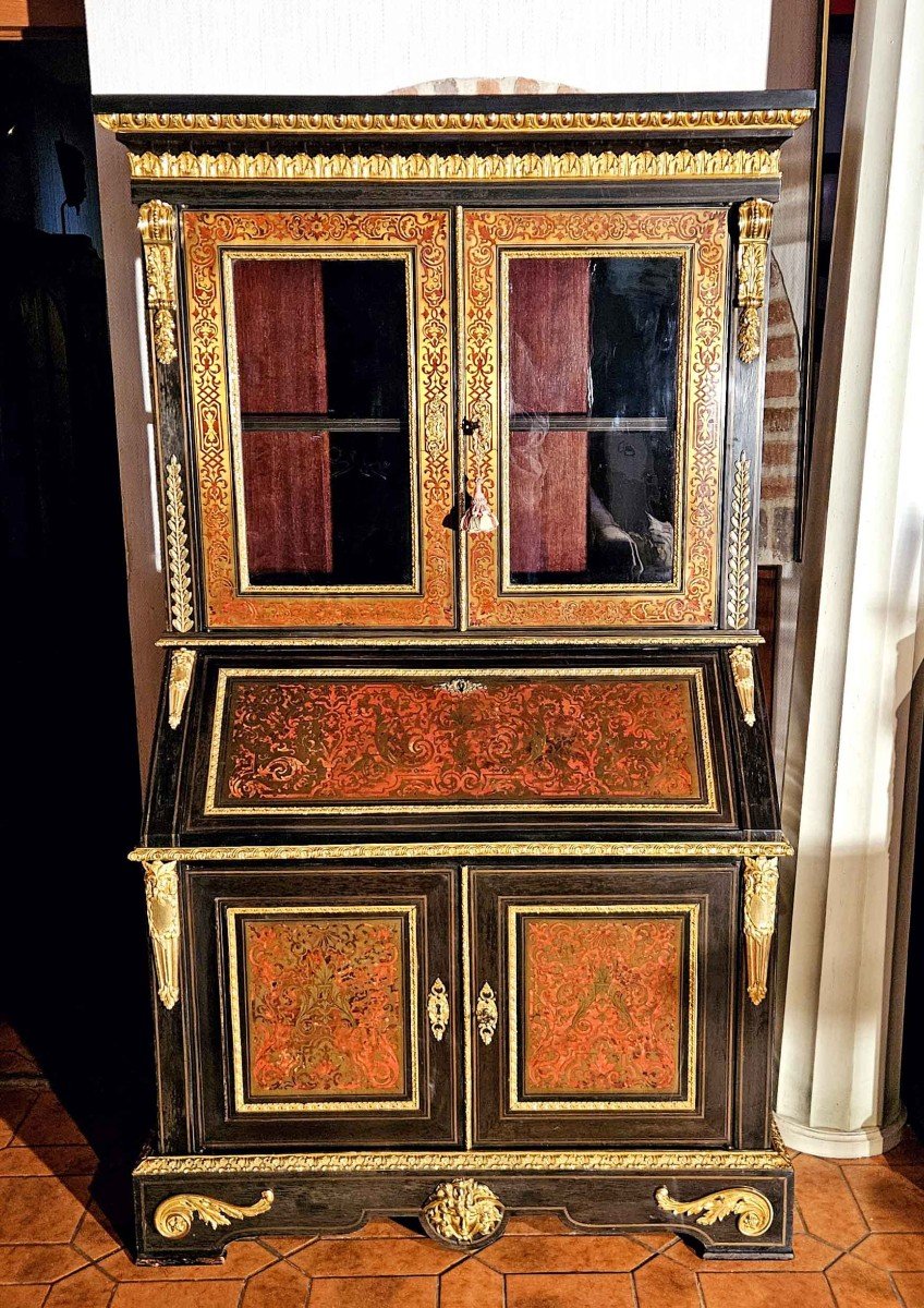 Meuble En Marqueterie Boulle Et Bronze Dor&eacute; Ep Napol&eacute;on III-photo-2