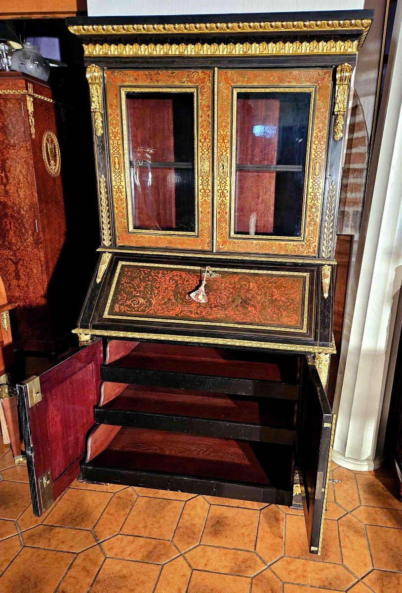 Meuble En Marqueterie Boulle Et Bronze Dor&eacute; Ep Napol&eacute;on III-photo-2