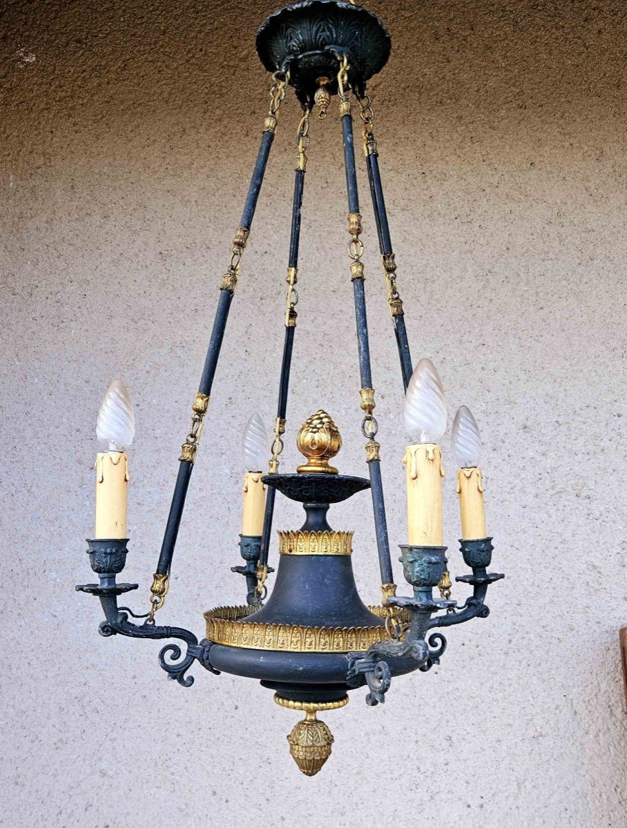 Antique Chandelier Circa 1820-photo-4