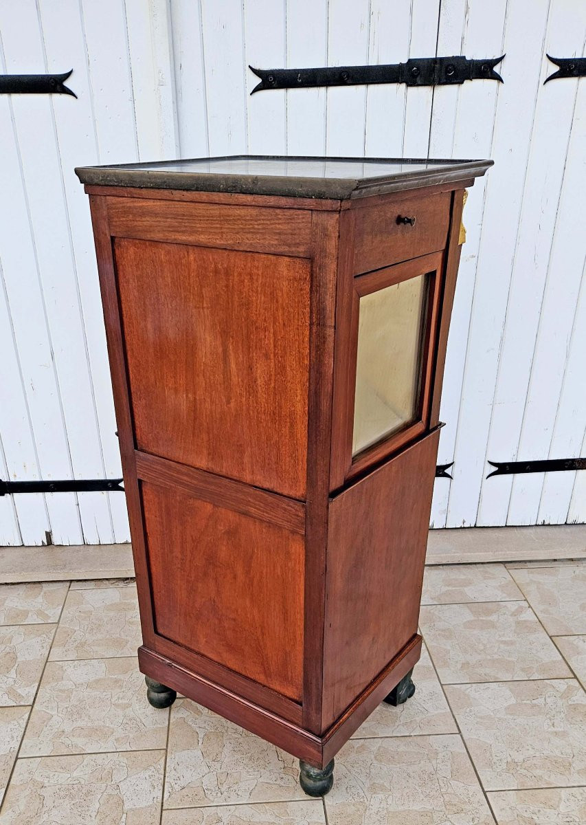Empire Period Barber Shop Return From Egypt In Mahogany And Gilt Bronze-photo-4