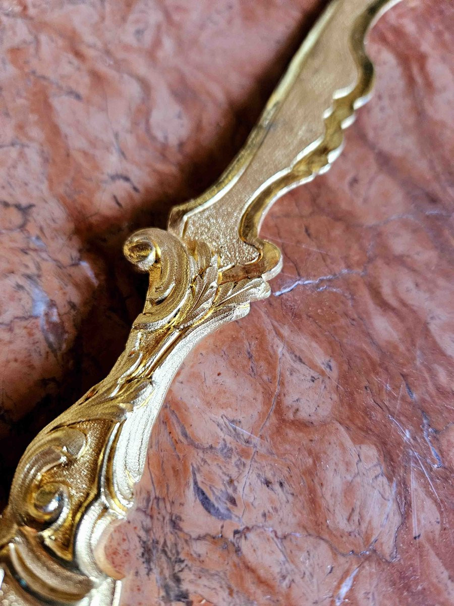 Coupe Papier Louis XV En Bronze Doré-photo-5