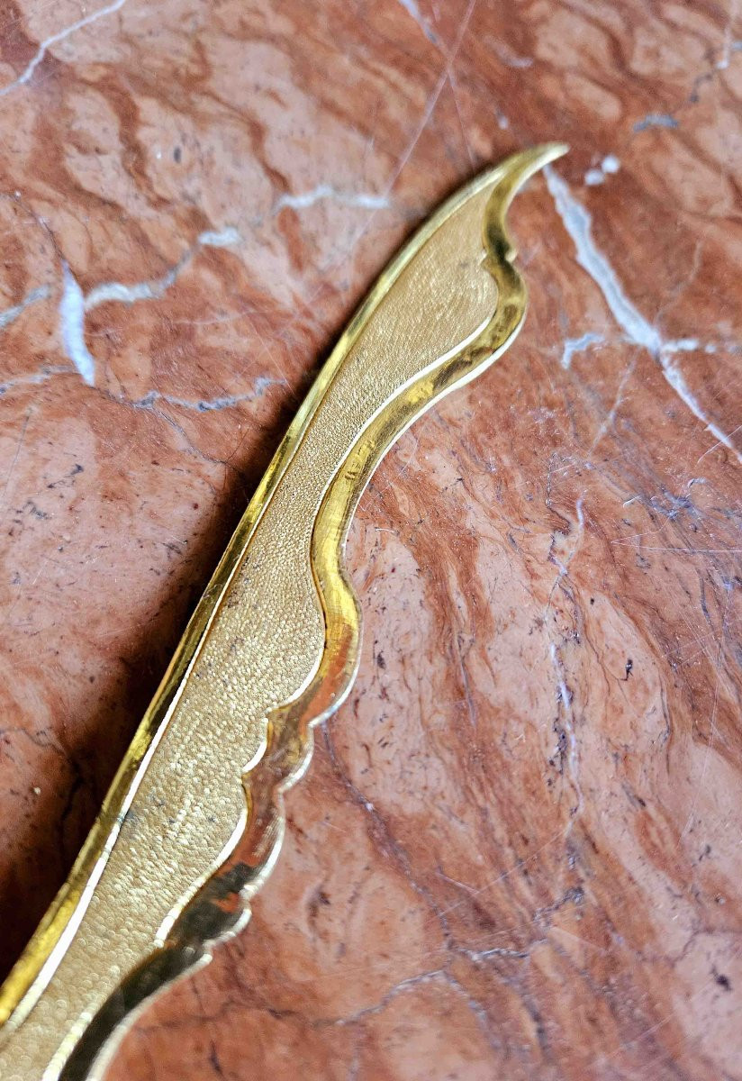 Coupe Papier Louis XV En Bronze Doré-photo-6