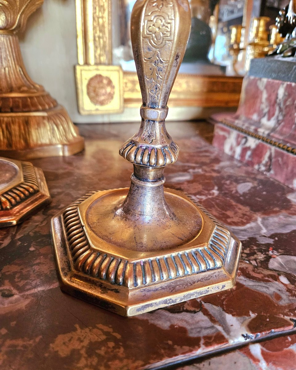 Pair Of Regence Period Candlesticks-photo-4